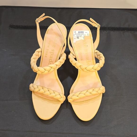 BRAND NEW KATE SPADE NEW YORK WOMENS SAFFRON LEATHER DRESSY SLINGBACK SANDAL - Picture 2 of 16